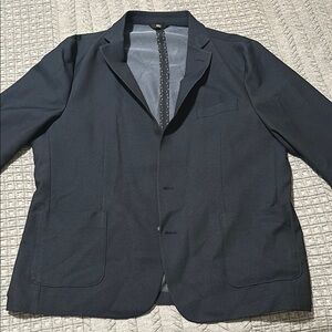 Men's Navy Haggar smart wash jogger suit Blazer XL 48/50